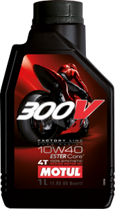 MOTUL 300V 10w40 4T 100% синтетика ЕТ. (эстеры) 1л. для 4-тактн. мототехн. (масло моторное)